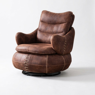 Fotel Siedziba Klasyczny Design Salon Podkładka Jednoosobowa Skóra Style Meble Luxury