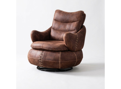 Fotel Siedziba Klasyczny Design Salon Podkładka Jednoosobowa Skóra Style Meble Luxury