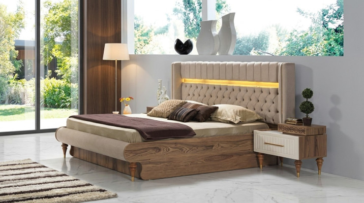 Łóżko Podwójne łóżko Meble Umeblowanie Nowa Sypialnia Meble Design
