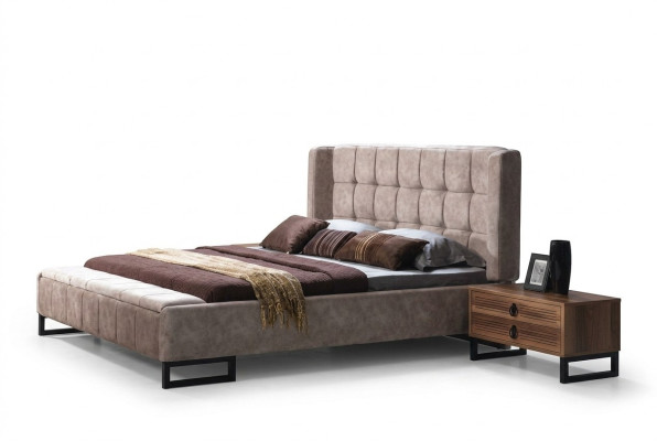 Łóżko Podwójne łóżko Meble Meble Sypialnia Design Material