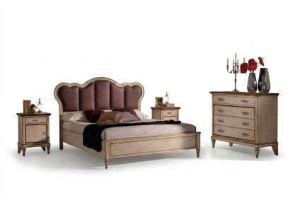 Łóżko Stolik nocny Kredens Sypialnia Set Design Classic Luxury bed Nowość