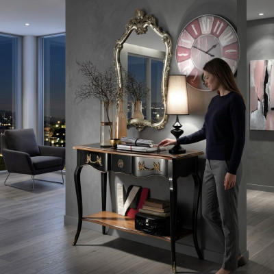 Konsole Tabela Kredens z Lustro Zestaw mebli klasy luksusowej Style Modern 2-częściowy. Nowy