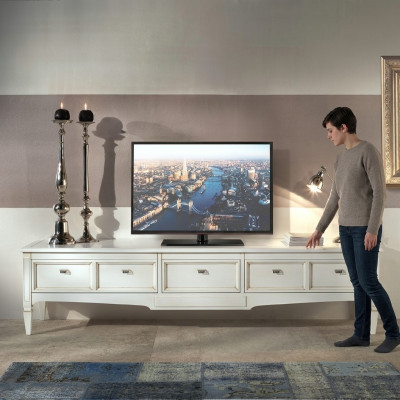 Komoda Służąca Telewizor Tabela LED Wyświetlacz Salon Szafa 220cm Kredens Nowy