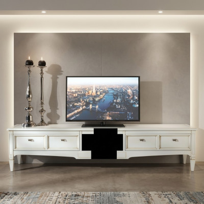 Komoda Służąca Telewizor Tabela LED Wyświetlacz Salon Szafa 220cm Kredens Nowy