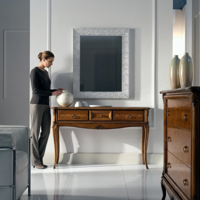 Konsole Stolik nocny Sypialnia Stolik Nowoczesny Design Meble Drewno brąz