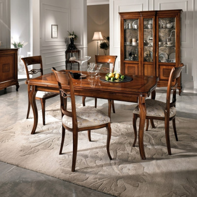 jadalnia Krzesła Luxury 4x Fotel Krzesło Drewno Brązowe Krzesła Salon Meble Grupa