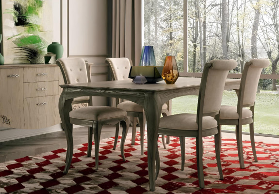 Stół obiadowy Design Meble Meble stoły Solidne drewno Tabela New Luxury Italian