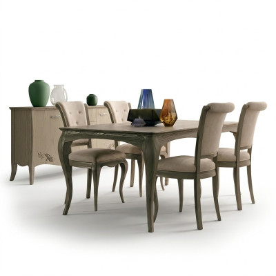 Stół obiadowy Design Meble Meble stoły Solidne drewno Tabela New Luxury Italian