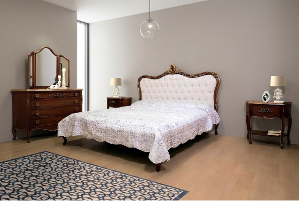 Sypialnia Design Classic Luxury Meble Modern Łóżko 2x Stolik nocny Zestaw 4 szt