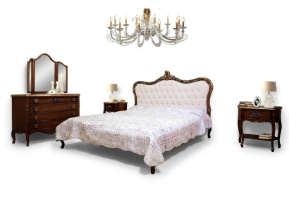 Sypialnia Design Classic Luxury Meble Modern Łóżko 2x Stolik nocny Zestaw 4 szt
