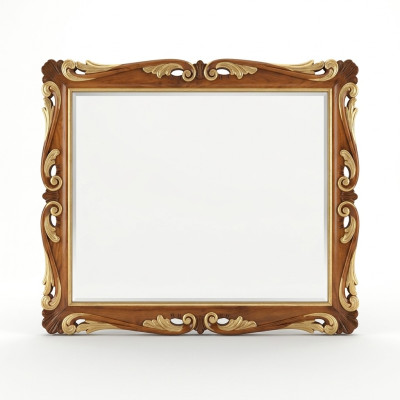 Ściana Classic Design Lustro Italian Meble połysk ścienne Drewniane Lustro