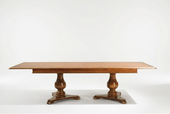 Stół obiadowy Rozkładany Klasyczny Design Tabela Włoskie Meble stoły Drewno Dining