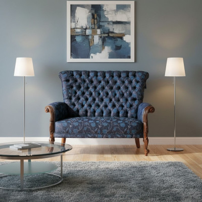 Sofa 2 miejsce do siedzenia Italian Meble design Włókienniczy Podkładka Siedziba sofy Dwumiejscowe Nowe