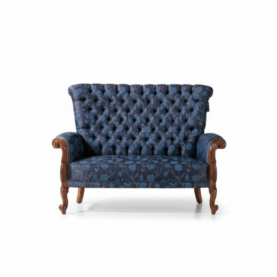 Sofa 2 miejsce do siedzenia Italian Meble design Włókienniczy Podkładka Siedziba sofy Dwumiejscowe Nowe