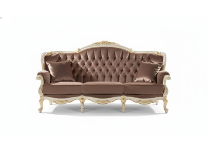 Sofa trzyosobowa w stylu włoskim Sofa tekstylna Żywy krajobraz 3 Sofy kanapowe Siedziba