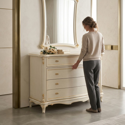 Kredens Szafa Luxury Komody Szafa Półka konsola Meble Drewniana Szafka Włochy Nowy