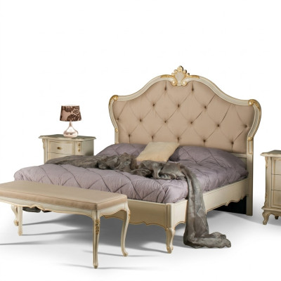 Łóżko Meble Podwójne łóżko Natural Wood Sypialnia Meble Design bed Meble Włochy