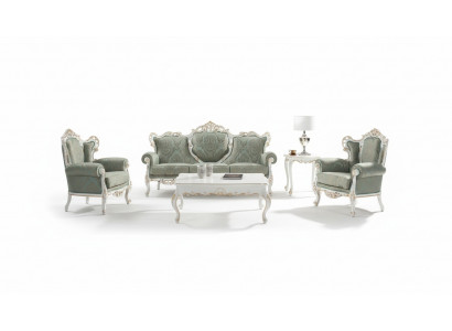 Zestaw sofowy Zestaw Sofa Klasyczne Meble Barokowe Sofa do Salonu 5-częściowa. Sofa Tabela