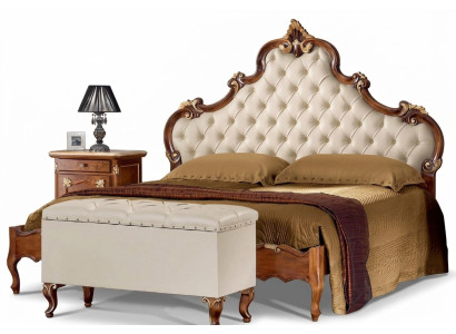 Łóżko Meble Podwójne łóżko Chesterfield Sypialnia Meble łóżka Meble Włochy Nowe
