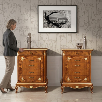 Klasyczny design Komody Kredens Szafa szafka wysoka Kredens szuflady Drewno