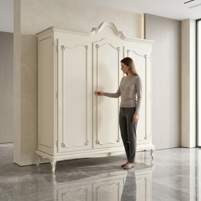Szafa Drewno Szafa Sypialnia Meble Design Szafki Białe Włochy Nowe