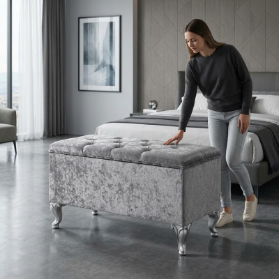 Stołek Sofa Pufa Podkładka Bok Stołek Podnóżek Otomana Siedziba Ławka Artdéco Nowość
