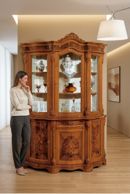 Galota Włoskie luksusowe meble Witryny Kredens Szafa Szkło Design Szafki