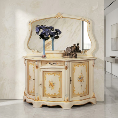 Elegancki Styl Meble Sypialnia Kredens Szafa Classic Kredens z Lustro