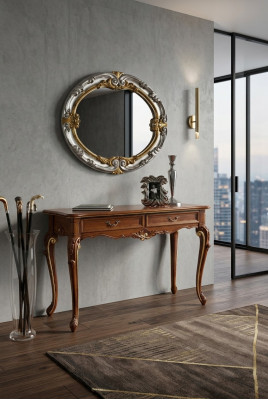 Stół konsolowy Lustro Zestaw kredensów New Drewno Italian Meble Style StileElisa