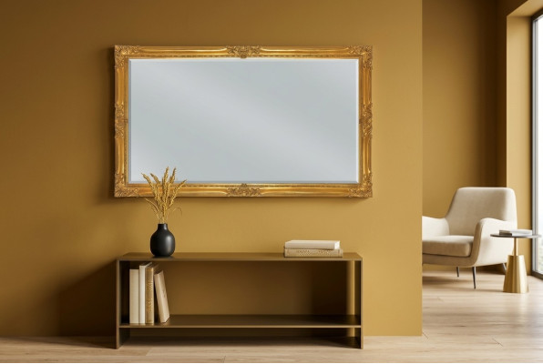Lustro Italian Classic Design Meble połysk Drewno ścienne Meble xll duże