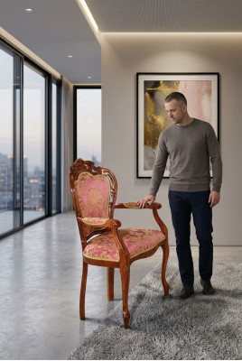 Klasyczna Krzesła Krzesło designerskie krzesło drewniane krzesło do jadalni luksusowy fotel Drewno