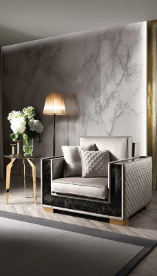 Fotel Couch Podkładka Siedziba Designer Włókienniczy 1 miejsce siedzące Couches Podkładka Modern Design