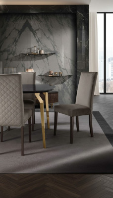 Krzesło Krzesło do jadalni Krzesło 1 miejsce do siedzenia Fotel Luxury Meble Design Krzesła Materiał Nowość