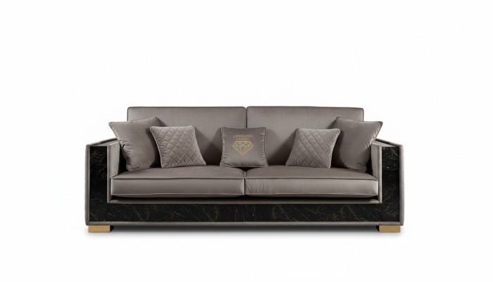 Luksusowa Sofa 3 miejsce do siedzenia Nowoczesny Design Podkładka Włókienniczy Sofy Siedziba Włoskie Meble