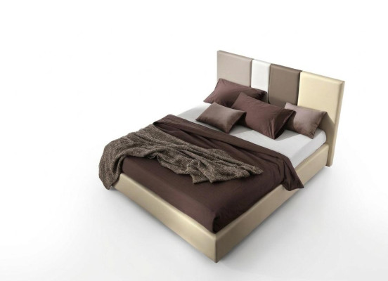 Łóżko Podwójne ramy łóżka rama łóżka łóżko podwójne luksusowe Drewno design Skóra
