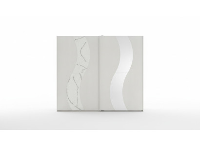 Szafa z drzwiami przesuwnymi Sypialnia Szafa Szafki Drewno Design Modern