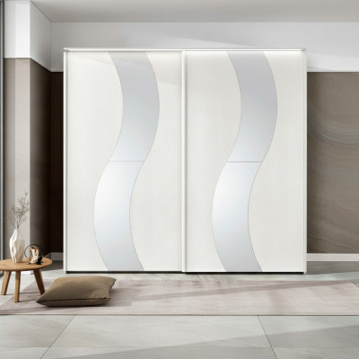 Szafa z drzwiami przesuwnymi Sypialnia Szafa Szafki Drewno Design Modern