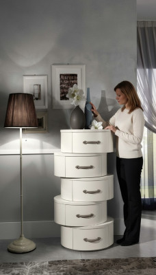 Kredens Sidebaord Komody Szafa Design Luxury Szafki Drewno Sypialnia Meble