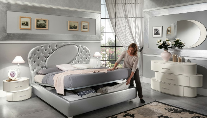 Chesterfield Łóżko Regały Łóżko tapicerowane Podwójne łóżko Hotel bed Classic Meble