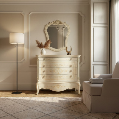 Kredens Komody konsola Sypialnia Modern Drewno Luxury Design Szafki Style