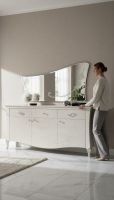 Kredens Szafa Boczna Szafka Boczna Meble Komody Designer Szafki Drewno