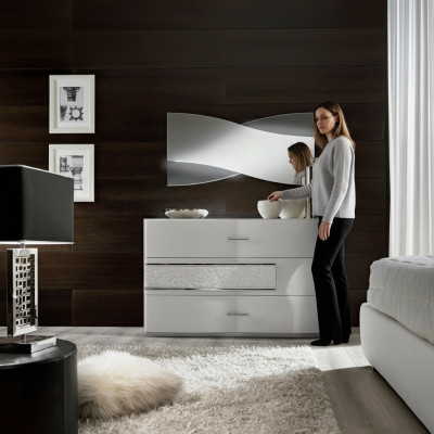 Kredens Komody konsola Sypialnia Modern Drewno Luxury Design Szafki Style Nowość