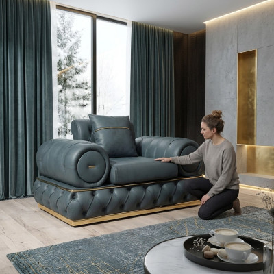 Fotel Chesterfield Siedziba Barokowy Rokoko Klasyczne Meble Salon Podkładka Nowość