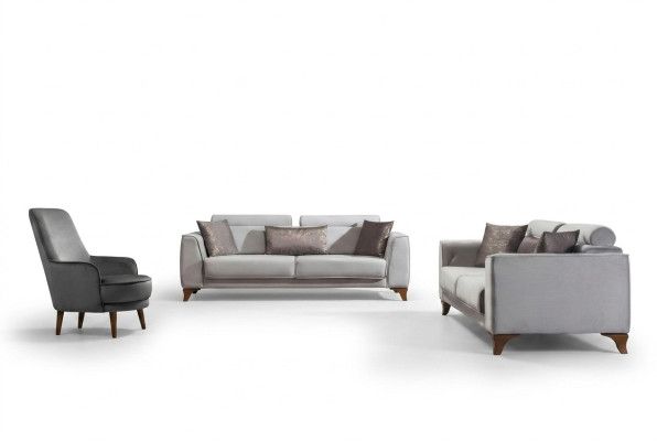 Zestaw sofowy 3+3+1 miejsce do siedzenia Ustawić Design Sofy Sofa Kanapa Podkładka Siedziba Kanapa