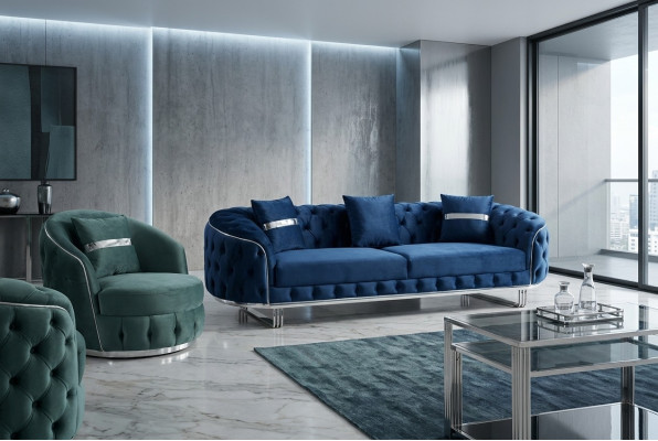 Zestaw sofowy 3+1 miejsce do siedzenia Ustawić Design Sofy Sofa Kanapa Podkładka Design Luxury
