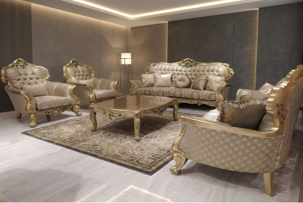 Zestaw 5 sztuk Zestaw sofowy 3+3+1+1 miejsce do siedzenia stolik kawowy Ustawić Sofa Materiał Sofy Kanapa