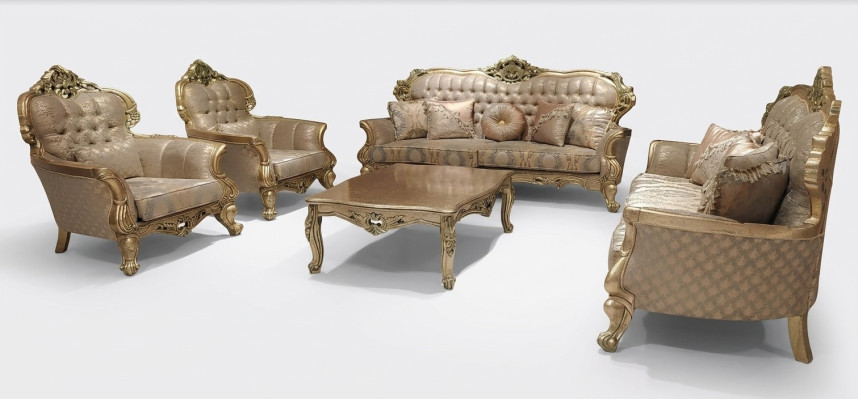 Zestaw 5 sztuk Zestaw sofowy 3+3+1+1 miejsce do siedzenia stolik kawowy Ustawić Sofa Materiał Sofy Kanapa