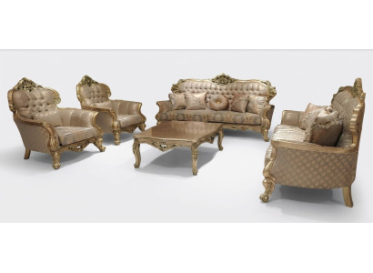 Zestaw 5 sztuk Zestaw sofowy 3+3+1+1 miejsce do siedzenia stolik kawowy Ustawić Sofa Materiał Sofy Kanapa