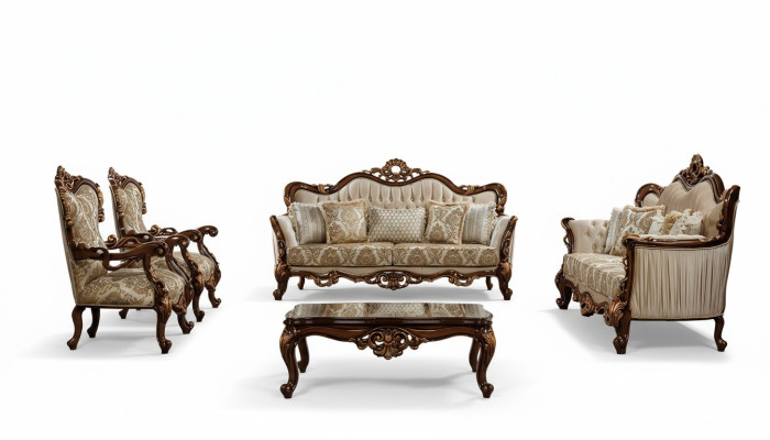Grupa Set 5tlg Zestaw sofowy 3+3+1+1 miejsce do siedzenia stolik kawowy Sofa Sofy Materiał kanapy