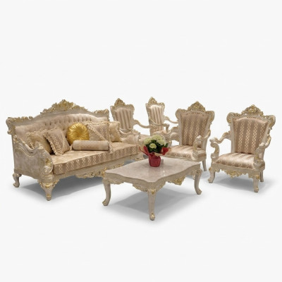Zestaw sofowy 3+1+1 miejsce do siedzenia stolik kawowy Ustawić Sofa Fotel Sofy Nowy Zestaw 4 szt.